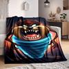 1ks Looney Tunes Tornado Tasmánský čert Flanelová přikrývka - Lehká měkká teplá celoroční deka na pohovku, postel, cestování, kempování L1029117