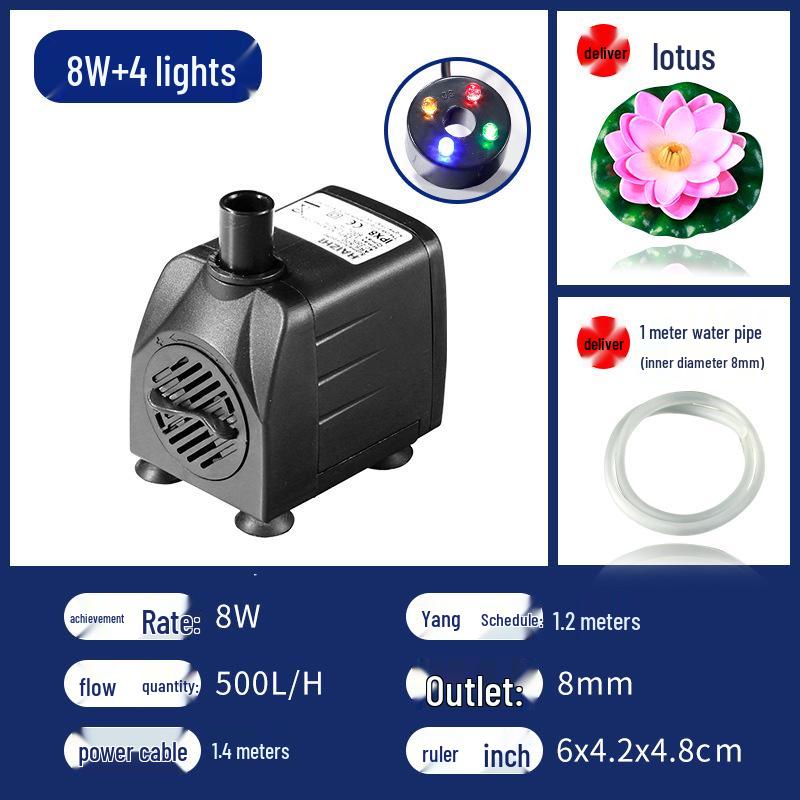 Bonsai Aquarium Leise Wasserpumpe mit Filtration für kleine Teiche