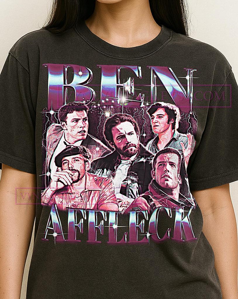 Ben Affleck Shirt, 90s Vintage Retro Bootleg Ben Affleck T-Shirt, Director and Actor Graphic Tee, Hollywood Legend Fan Gear