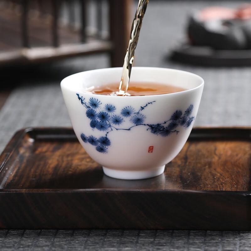 MULTIPOTENT Hand-Painted Ceramic Kung Fu Tea Cup