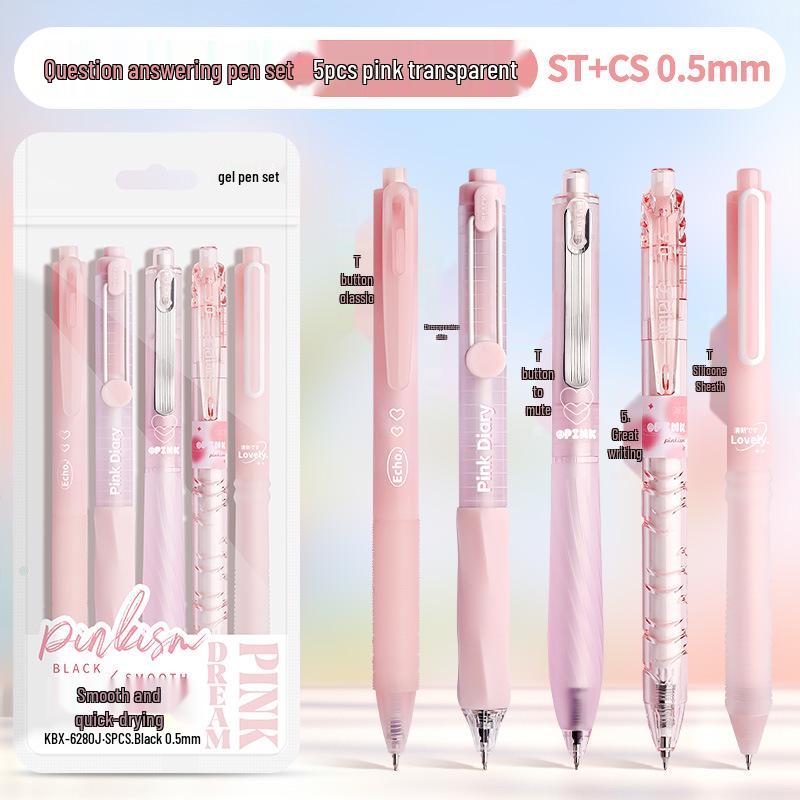 High-Capacity Transparent Practice Pen with Smooth, No-Leak Ink and Replaceable Refill, Designed for Students' Exams.