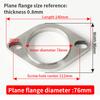 Car Exhaust Pipe Modification Stainless Steel 304 Thickened High Temperature Resistant Material Universal Welding Type Flange