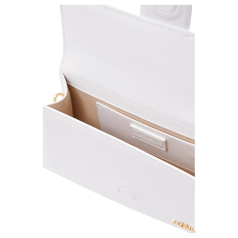 Jacquemus Logo Flap Crossbody Bag With Built-In Pocket Women Handbags White Black JVM1681958978719
