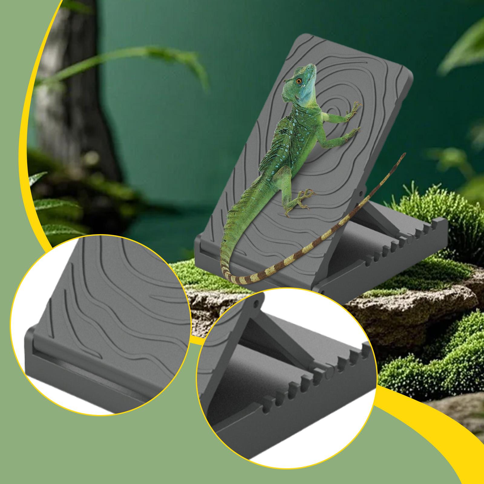 

Amphibian Lizard Climbing Toy Compact Pet Tank Habitat Decor Gecko Climbing Toy Reptile Tank Accessories Adjustable Foldable