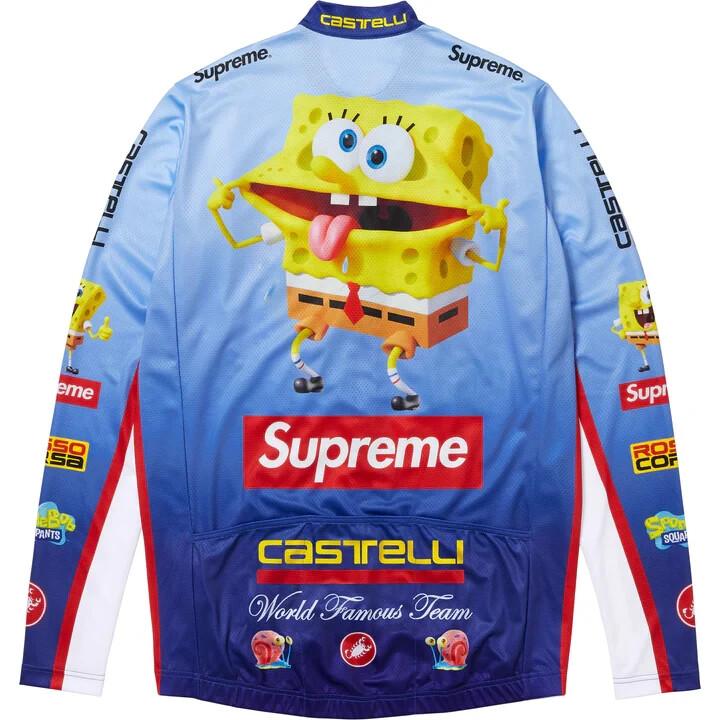 Supreme SpongeBob SquarePants Castelli L/S Cycling Jersey Blue
