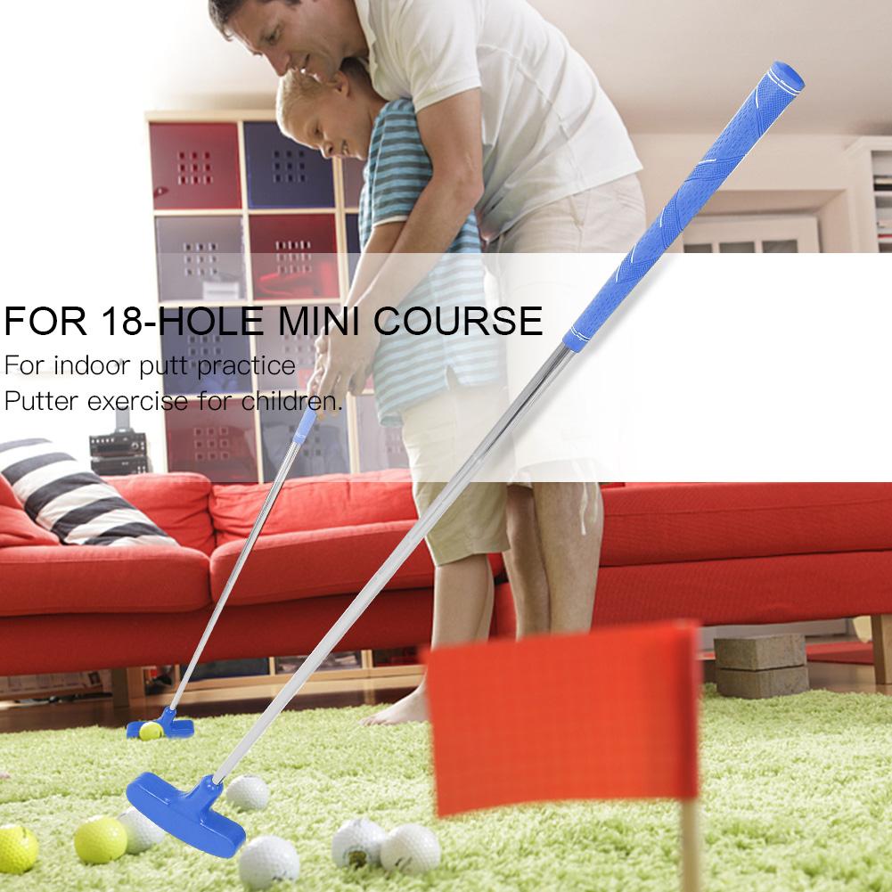 35inch Mini Rubber Head Golf Putters Kids Golf Putter Steel Shaft (Blue)