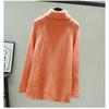 Fashionable Loose Knitted Sweater for Women with High Collar Autumn Outfits Tops