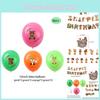 Colorful Forest Animal Balloons And Banners For Children's Birthday Party Venue