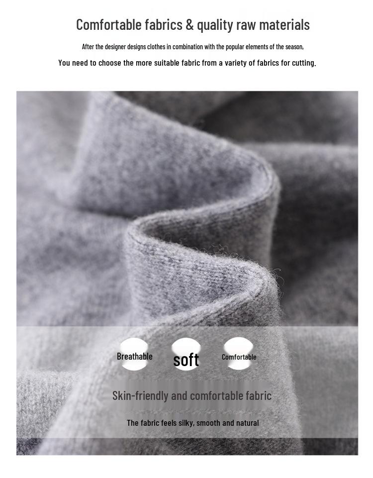 Stylish Women's Rhinestone Wool Round Neck Knit Sweater - Long Sleeve, Warm, Loose Fit for Autumn/Winter