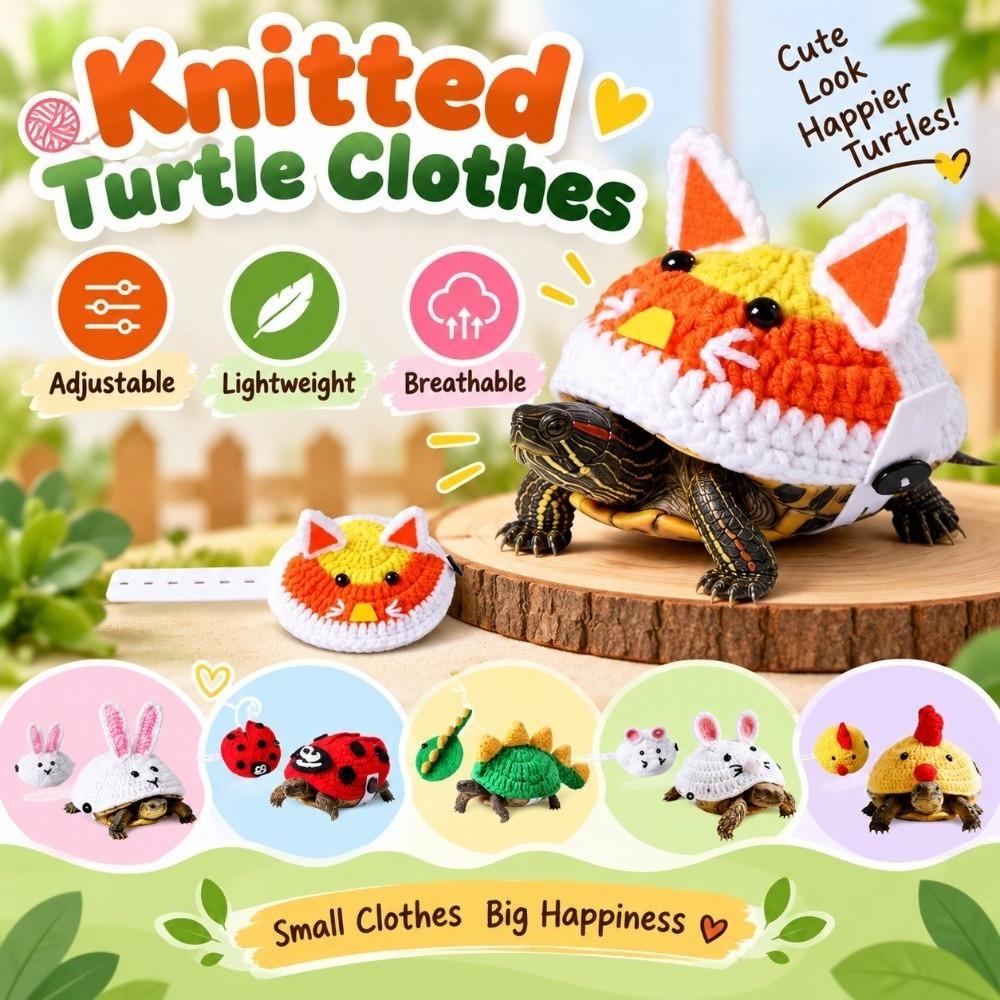 cartoon Knitted Turtle Clothes Lightweight Tortoise Accessory Brazilian Turtles