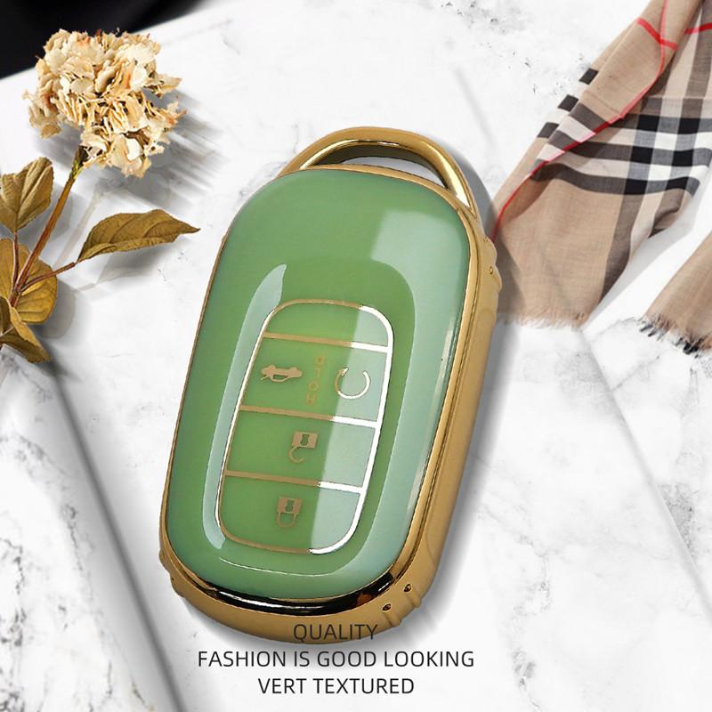 New Arrival Luxurious Remote Key Case Cover For Honda Civic 11 Accord Vezel 2022 Protective Shell Keychain Car