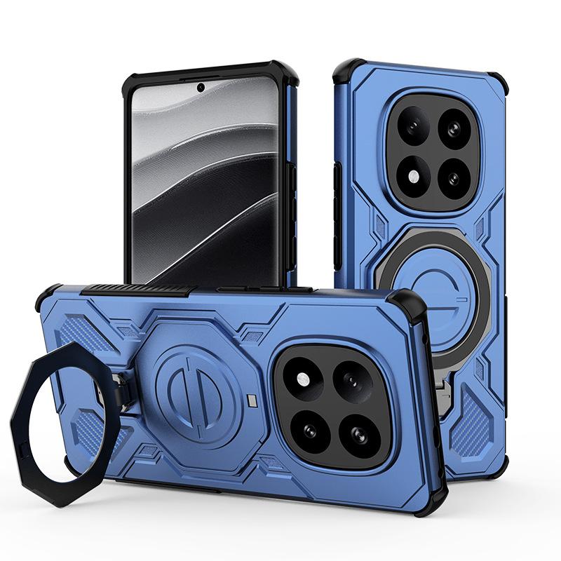 Applicable to Xiaomi Redmi note15Pro mobile phone case 360 bracket Redmi note14 magnetic anti-drop protective cover