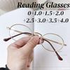 Ultralight Round Reading Glasses For Women And Men Anti Blue Light High Definition Far Sight Eyeglasses Diopter Leesbril Dames