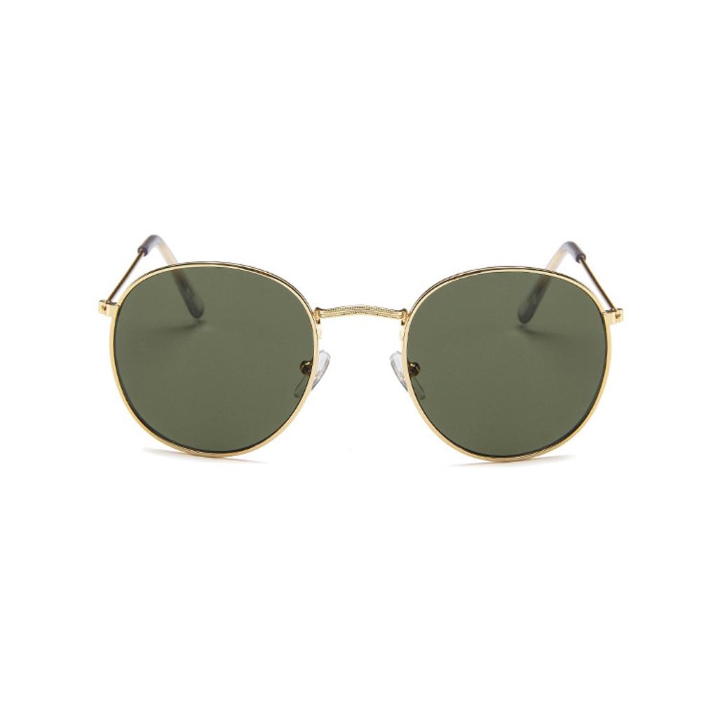 Women's Multicolor Colorful Retro Trend Reflective Large Frame Funglasses