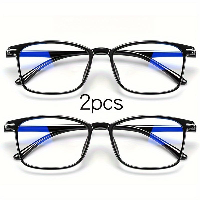 2 Pairs of Fashionable Business Lightweight Glasses Designed for Both Men and Women Ideal Gifts for Parents