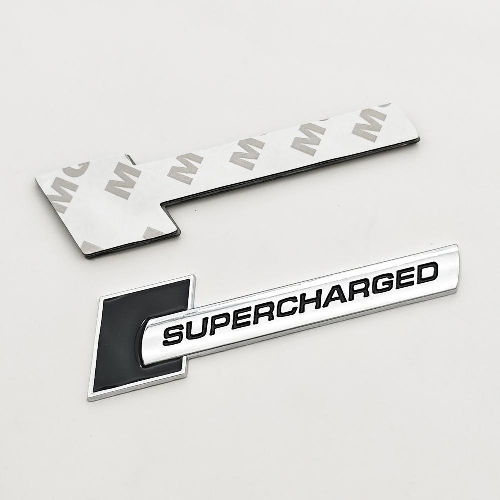 3D Metal Car Sticker Supercharged Logo Emblem Trunk Fender Badge for Audi A1 A2 A3 A4 A5 A6 A7 A8 Q2 Q3 Q4 Q5 Q7 Q8 TT S3 S4 S5