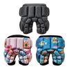 Pantaloni scurți de protecție căptușiți din EVA pentru copii, cu protecție pentru șolduri absorbantă la impact, pentru snowboard, patinaj, băieți, fete