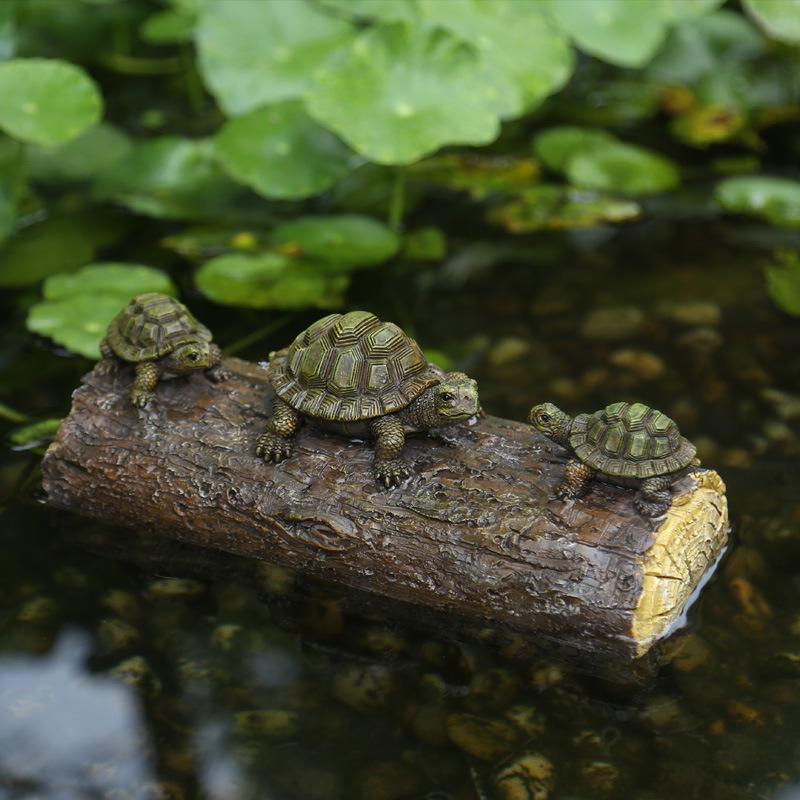 Frog Duck Resin Figurine: Miniature Floating Decoration for Home and Garden