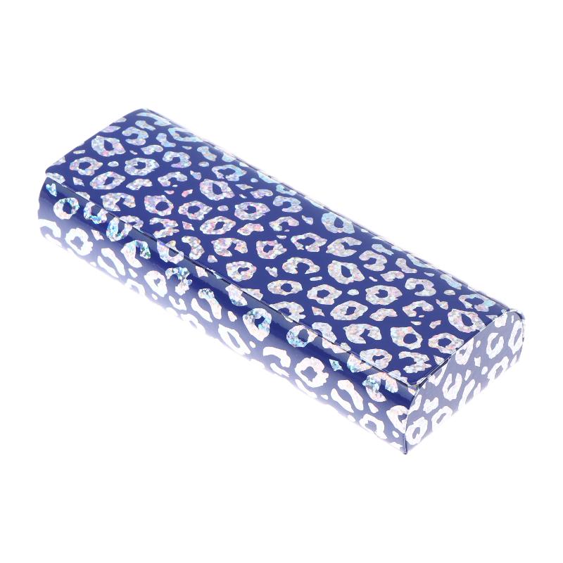 Leopard Print Pu Leather Glasses Case Large Capacity Hard Spectacle Storage Box Pressure Resistant Portable Spectacle Carry Case