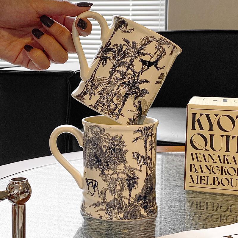 Tazza da Caffè in Ceramica Vintage Xiaoyueya
