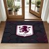 Aston Villa Futbol Tasarımlı Kristal Kadife Halı Yatak Odası Girişi İçin Yumuşak Dekoratif Mat