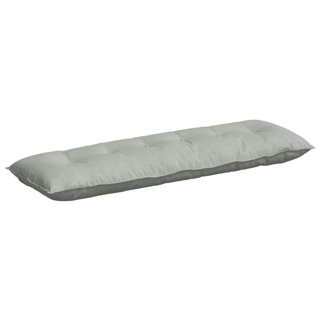Back Cushion Light Grey 160 x 50 cm Cord Fabric