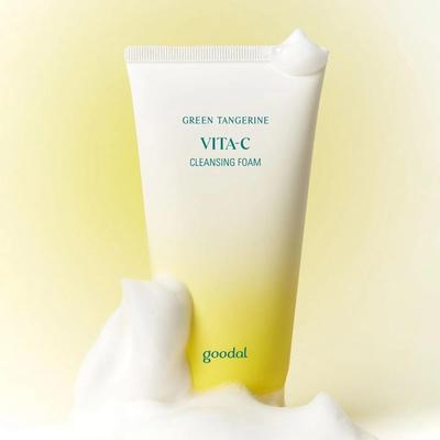 Pianka oczyszczająca z witaminą C z zielonej mandarynki (150 ml), Głębokie oczyszczanie, Nawilżanie, Kosmetyki koreańskie, K-beauty, próbka