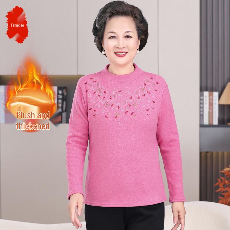 

Women s Fleece-Lined Warm Winter Sweater for Mid-Aged & Elderly XL