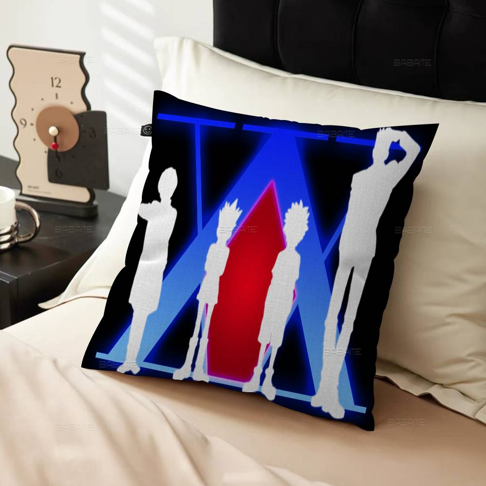 

Anime Hisoka Hunter X Hunters Pillow Cover Sofa Cushion Cover Home Room Decoration Children Gift 12x12Inch