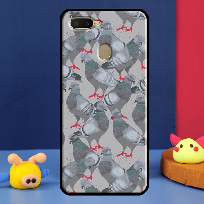 Pigeons Collage Case For Oppo A96 A76 A16 A74 A94 A54 S A57 A77 A58 A78 A98 A5 A9 A91 A15 A17 A52 A72 Cover