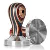 Abnehmbarer Bunter Holzgriff Kaffeepressstempel Gewinde/Flacher Boden Kaffeeverteiler Café