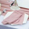 6pcs Rustic Cloth Napkin Washable Table Decoration Party Supplies Gauze Table Towel  Christmas