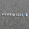 3D Metal HYBRID Logo Rear Emblem Decal Rear Trunk Side Fender Badge Sticker for Prius Rav4 Ranger Golf
