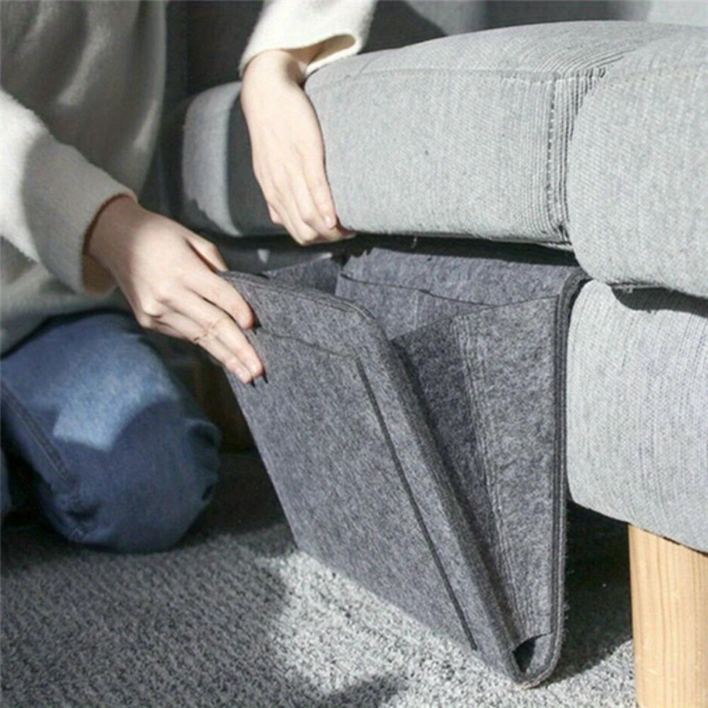 Felt Bedside Storage Bag Organizer Bed Desk Bag Sofa TV Remote Control HangingCouch Storage Organizer Bed Holder Pockets