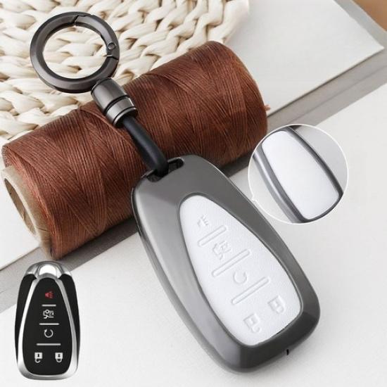 Zinc Alloy Leather Car Key Case Cover For Chevrolet Camaro Malibu Cruze Equinox