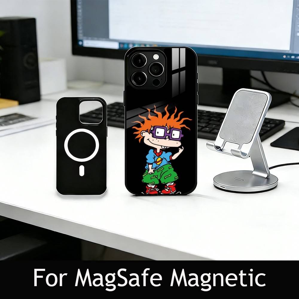 Rugrat C-Chuckie A-Angelica Phone Case For iPhone17,16,15,14,13,12,11 Plus,Pro Magnetic For Magsafe Wireless Charging