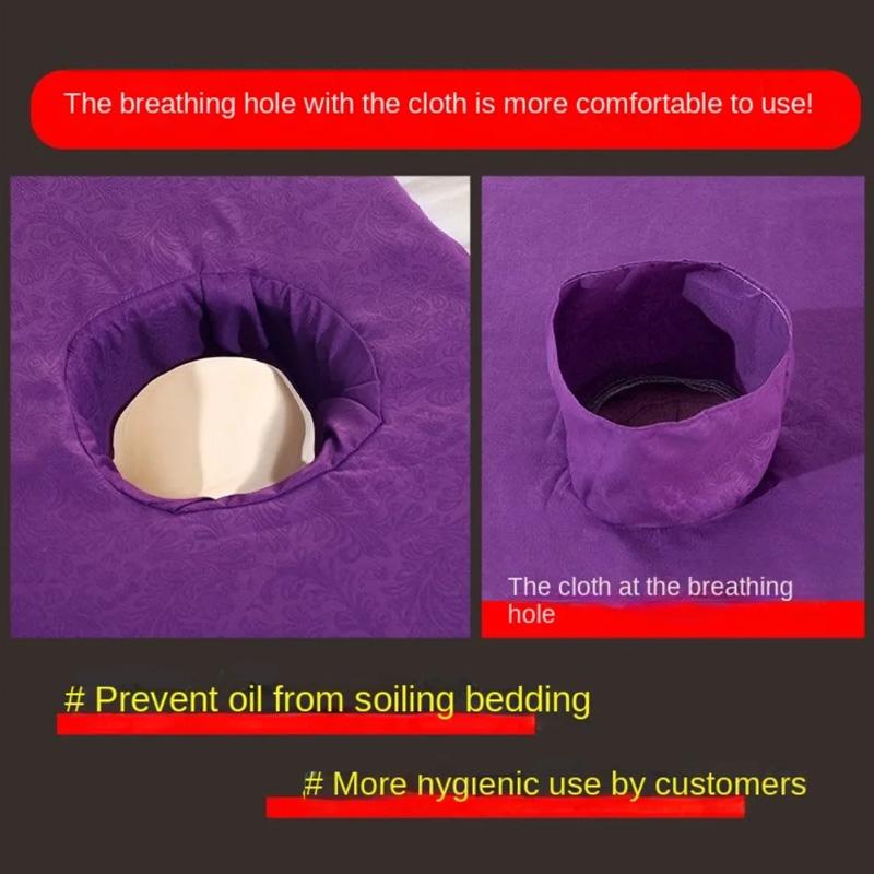 1PC Beauty Salon Soft Breathable Bedspread Comfortable Bed Cover Lightweight Bed Sheet with Holes Massage Bed