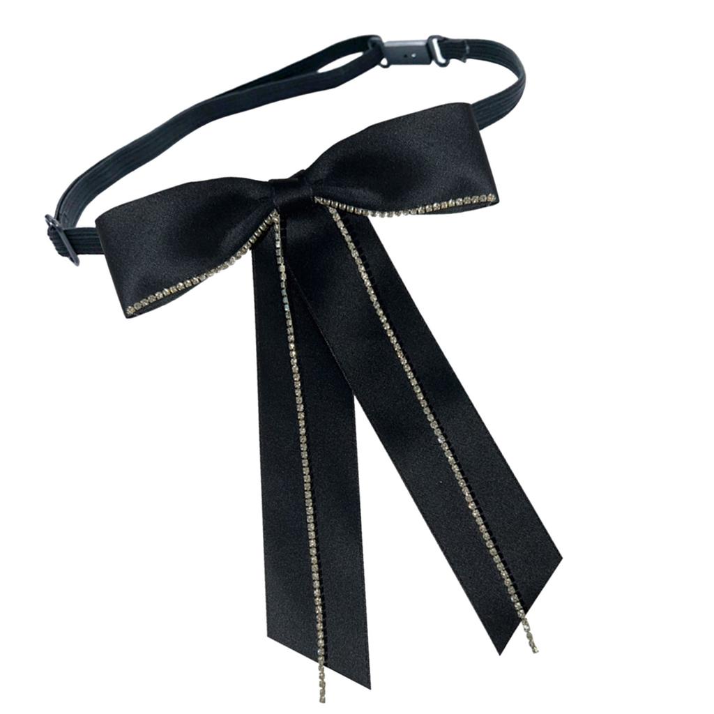 Uniform Bows Tie For Janpanese JK Uniform Cosplay Accessory Neckwear with Rhinestones Jk Seifuku Cute Anime Bowtie