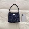 Women Floral Dot Canvas Tote Bag Mini Shoulder Handbag Casual Daily Purse