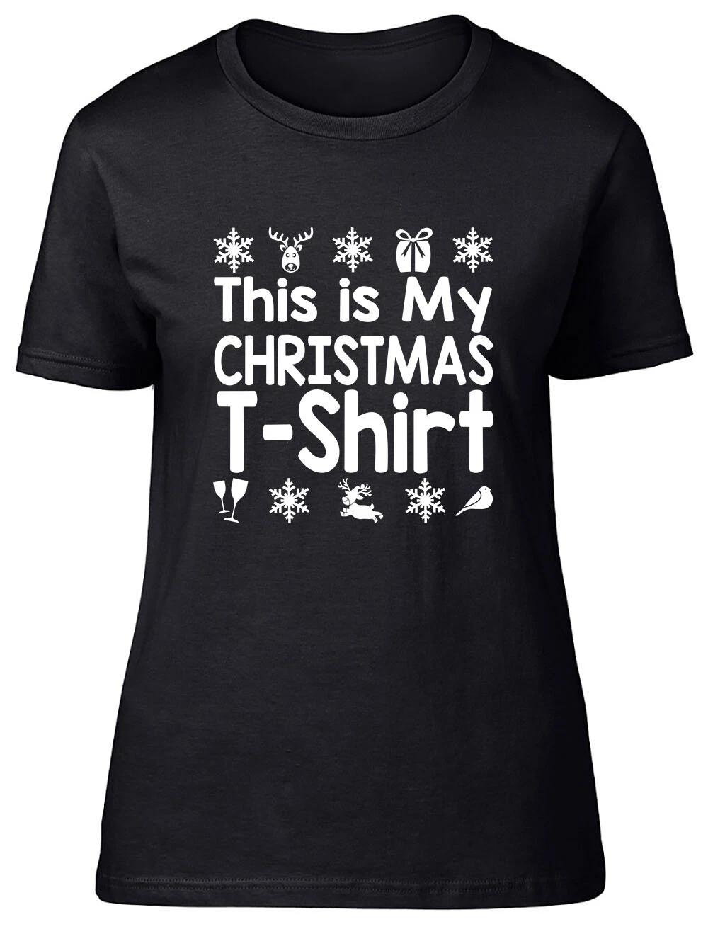 This is my Christmas T-Shirt Fitted Womens Ladies T Shirt M