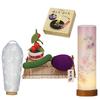 Kyobutsudan Hayashi First Obon Set New Obon Set Japanese Lantern Small Bead Chirimen Obon Decoration Set Fire Set Moon and Chrysanthemum Bellflower +