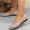Fashion 2025 New Women Flat Shoes Breathable Mesh Ballet Loafers Trend Summer Flat Sneakers Women Lightweight Comfortable Shoes Women