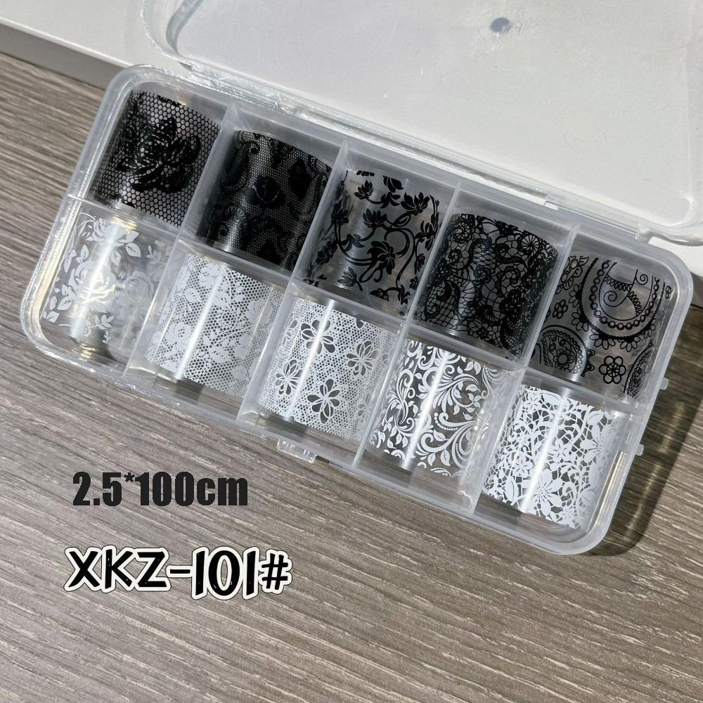 Lace Design Nail Foils Stripe Pattern Nail Decals Professional Nail Art Stickers  Nail Decoration