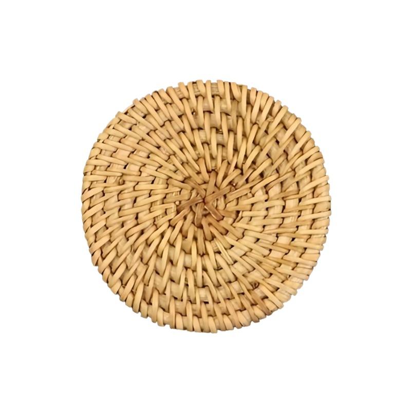 1 piece of rattan cup mat, bowl mat, tea cup mat,heat insulation mat, tableware mat, waterproof mat Christmas decorations