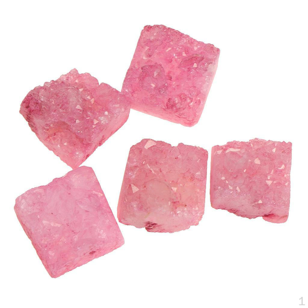 

Beads Square Shape Agate Strand for Jewellry Crafting Pink