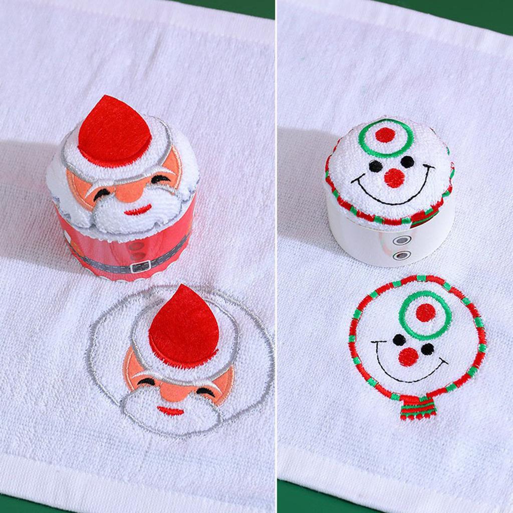 Claus Shaped Towel Cake Christmas Gift Giving Activity Small Gifts Christmas Tree Decoration Gift Box