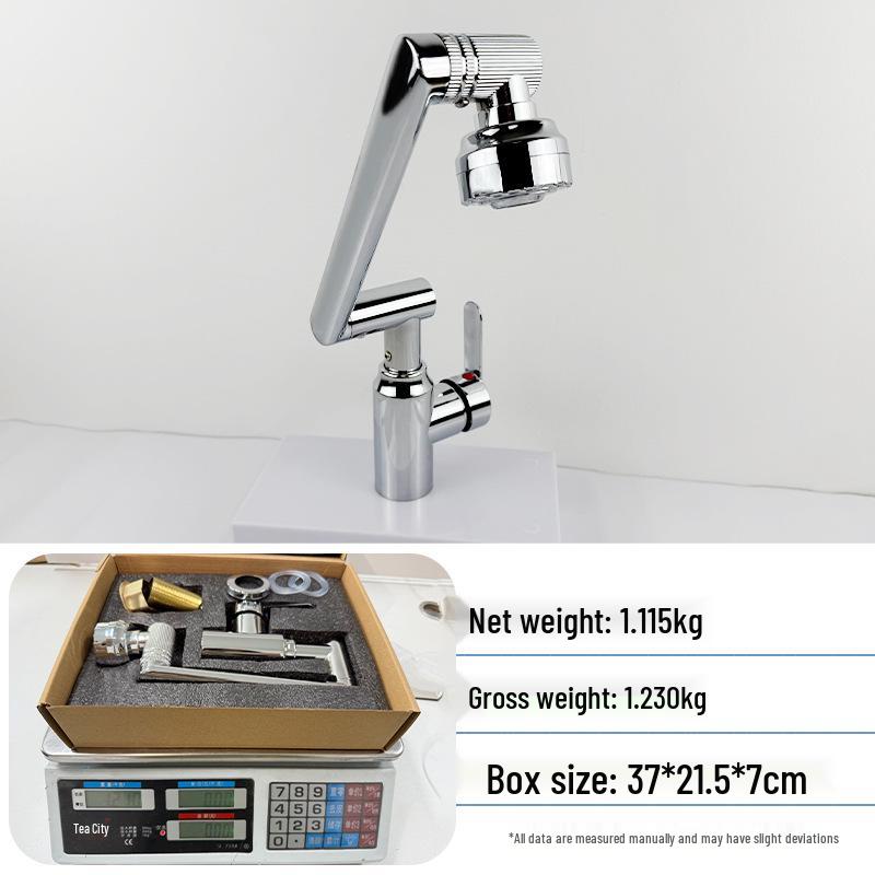 Baterie multifuncțională Lucky Cat pentru apă caldă/rece, pentru lavoare de blat