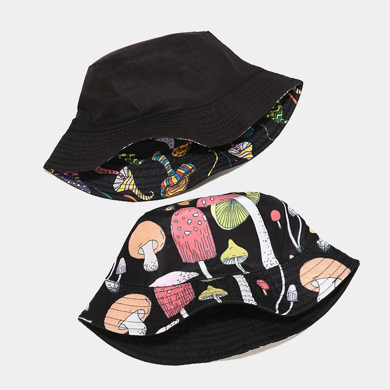 Colorful Print Bucket Hat Panama For Women And Men Outdoor Sunshade Fisherman Caps Summer Travel Beach Bob Foldable Basin Cap