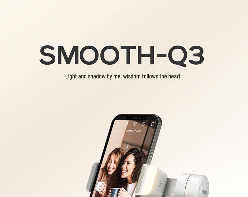 Zhiyun Smooth Q3 Mobile Stabilizer Gimbal Kit - Handheld Anti-Shake Vlog Stand