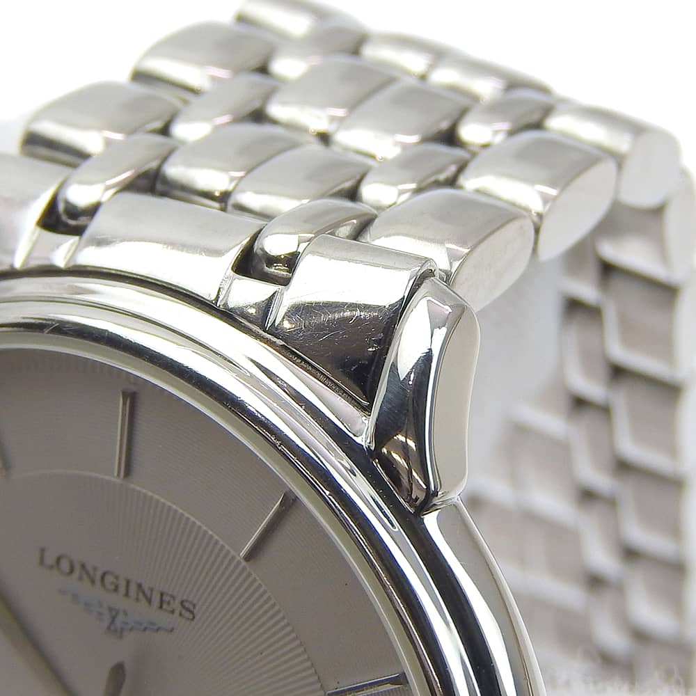 Longines Grand classic Hodinky L4.677.4 šedý ciferník Nerezová ocel Quartz Analogový displej Dámské Použité
